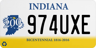 IN license plate 974UXE