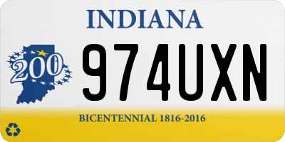 IN license plate 974UXN