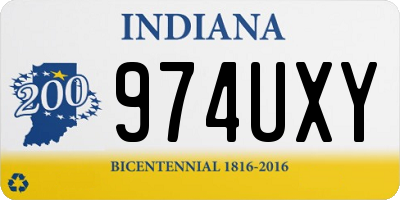IN license plate 974UXY