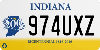 IN license plate 974UXZ