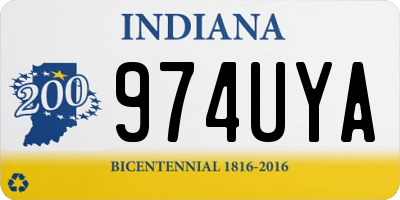 IN license plate 974UYA