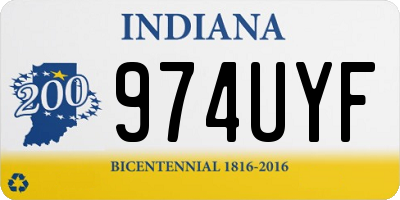 IN license plate 974UYF