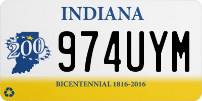 IN license plate 974UYM
