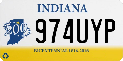 IN license plate 974UYP