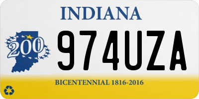 IN license plate 974UZA