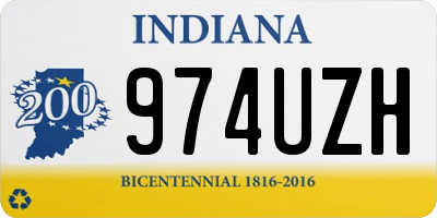 IN license plate 974UZH