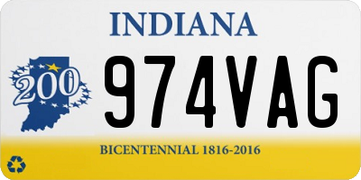 IN license plate 974VAG