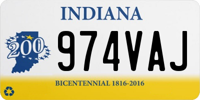 IN license plate 974VAJ