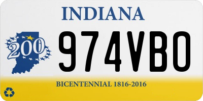 IN license plate 974VBO