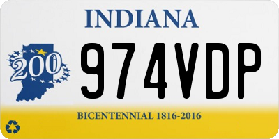 IN license plate 974VDP