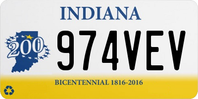 IN license plate 974VEV