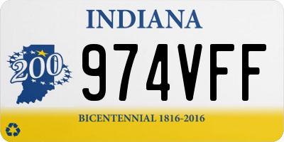 IN license plate 974VFF