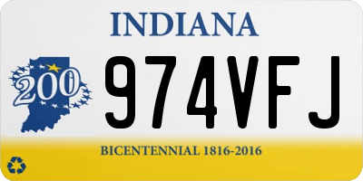 IN license plate 974VFJ