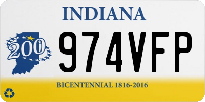IN license plate 974VFP