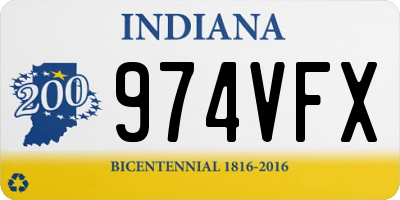 IN license plate 974VFX
