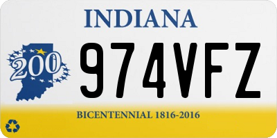 IN license plate 974VFZ