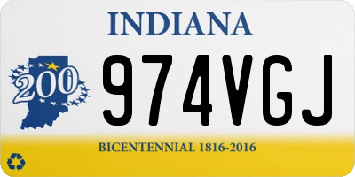 IN license plate 974VGJ