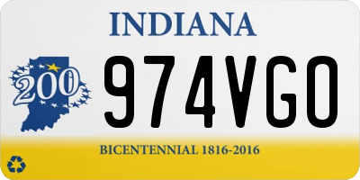 IN license plate 974VGO