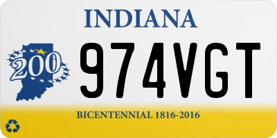 IN license plate 974VGT