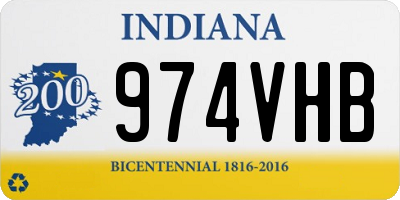 IN license plate 974VHB