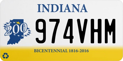 IN license plate 974VHM