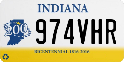 IN license plate 974VHR