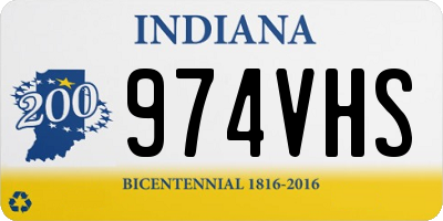 IN license plate 974VHS