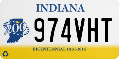 IN license plate 974VHT