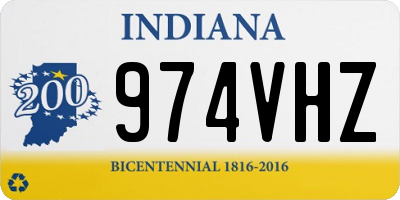 IN license plate 974VHZ