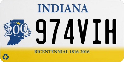 IN license plate 974VIH