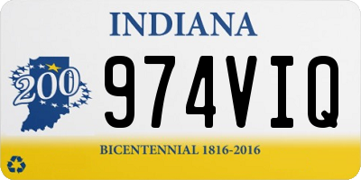 IN license plate 974VIQ