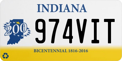 IN license plate 974VIT