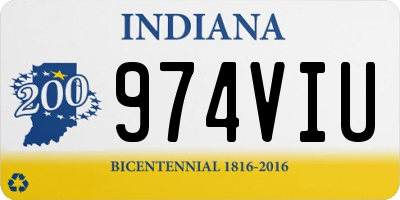IN license plate 974VIU