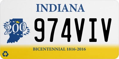 IN license plate 974VIV