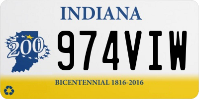 IN license plate 974VIW