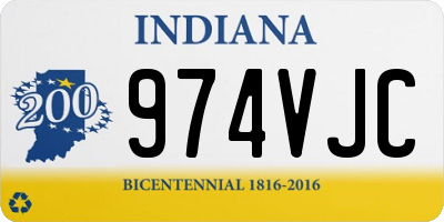 IN license plate 974VJC