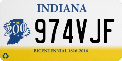 IN license plate 974VJF