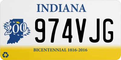 IN license plate 974VJG