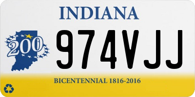 IN license plate 974VJJ