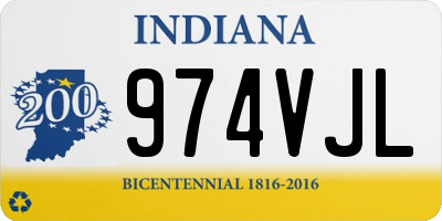 IN license plate 974VJL