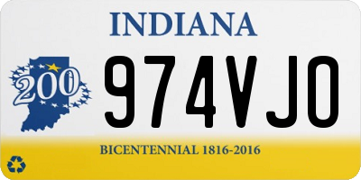 IN license plate 974VJO