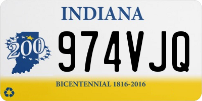 IN license plate 974VJQ