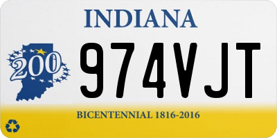 IN license plate 974VJT