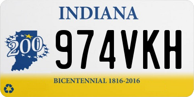 IN license plate 974VKH