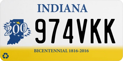 IN license plate 974VKK