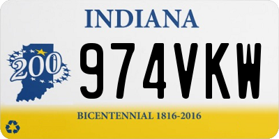 IN license plate 974VKW