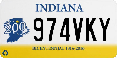 IN license plate 974VKY