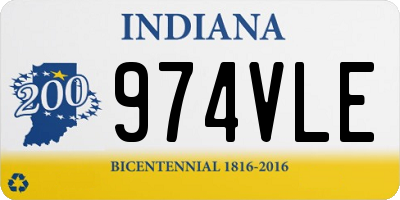 IN license plate 974VLE