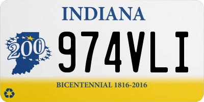 IN license plate 974VLI