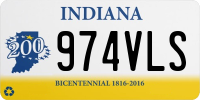 IN license plate 974VLS